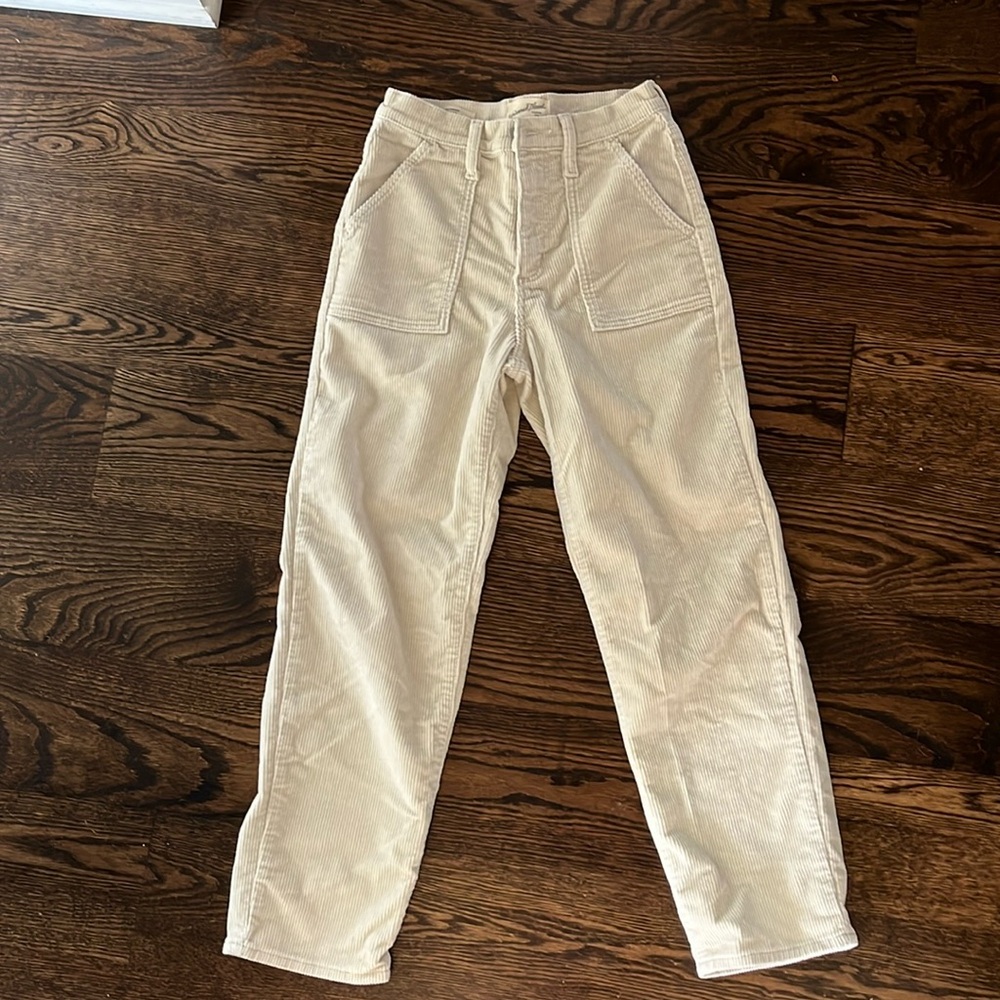 Cream corduroy pants from Universal thread